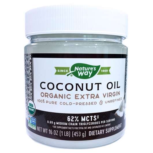 Фото товара Organic Coconut Oil Extra Virgin 448 g