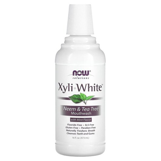 Основное фото товара Solutions Xyli-White Mouthwash Fluoride-Free Neem & Tea Tree with Mint Flavor Основное фото товара Solutions Xyli-White Mouthwash Fluoride-Free Neem, Органический ч