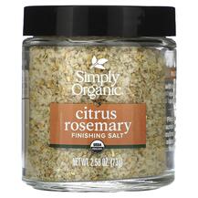 Finishing Salt Citrus Rosemary Специи Simply Organic