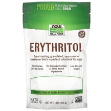 Натуральний підсолоджувач Real Food Erythritol Natural NOW Натуральний підсолоджувач Real Food Erythritol Natural NOW