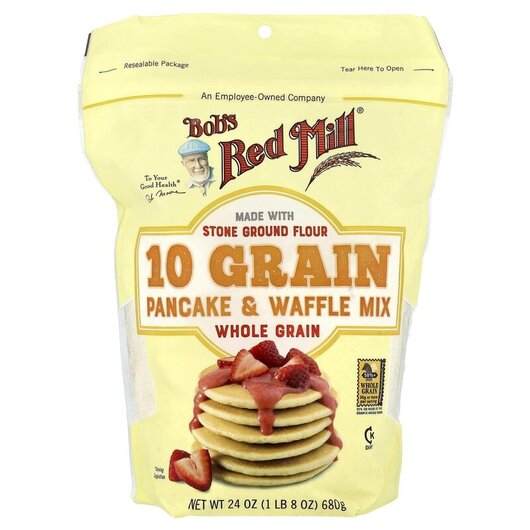 Основное фото товара 10 Grain Pancake & Waffle Mix Whole Grain Основное фото товара Зерновые культуры, 10 Grain Pancake & Waffle Mix Whole Grain,