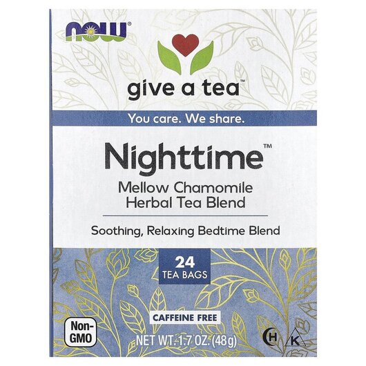 Основне фото товара Real Tea Nighttime Caffeine-Free 24 Tea Bags 1, Органічний Чай, 4